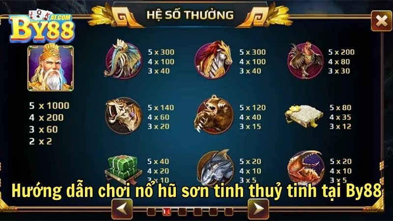 Hướng dẫn chơi nổ hũ sơn tinh thuỷ tinh tại By88